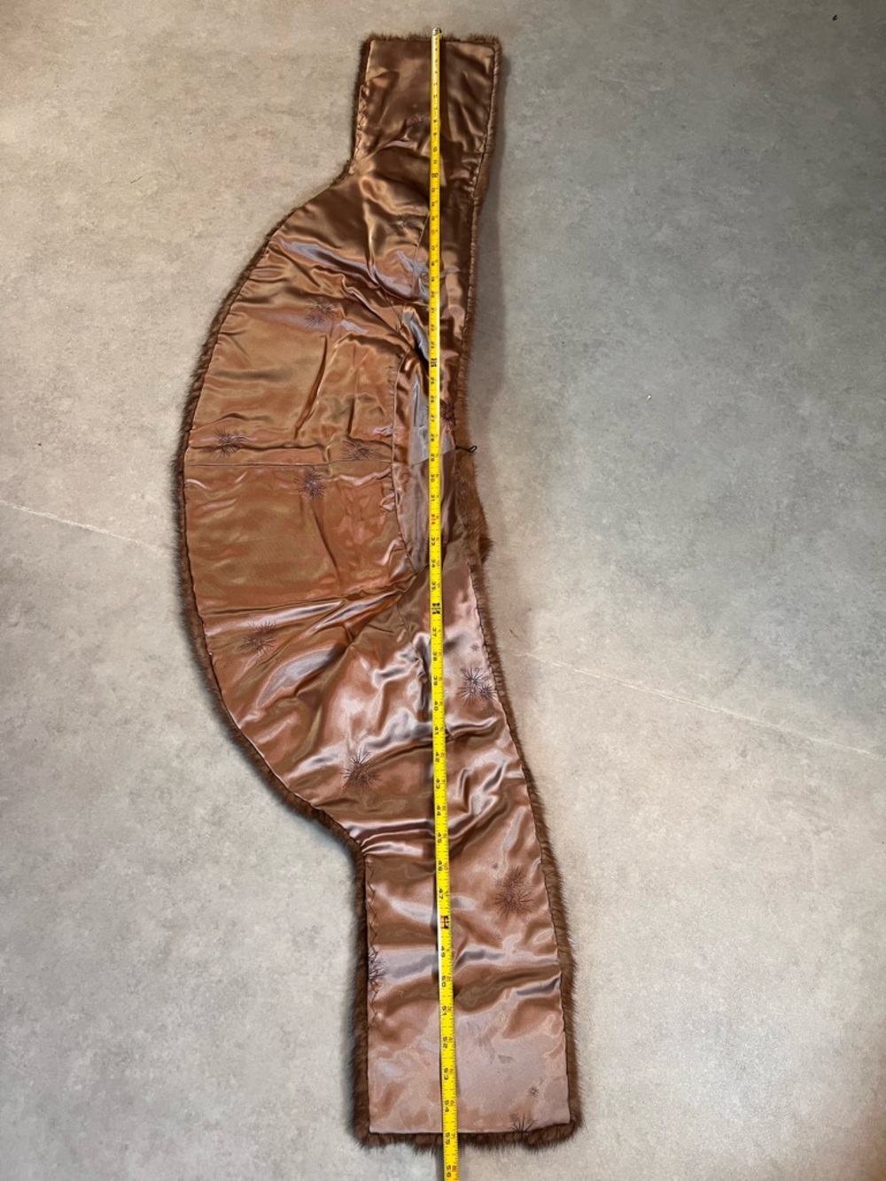 Vintage Mink Fur Stole Wrap Cape - 1940s - Satin Lining - Genuine Fur - Brown - Picture 3 of 10